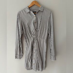 Abercrombie & Fitch Striped Button-Up Dress